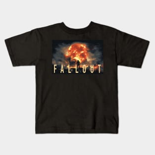 Fall Out,Nuclear Explosion Graphic T-Shirt 02 Kids T-Shirt